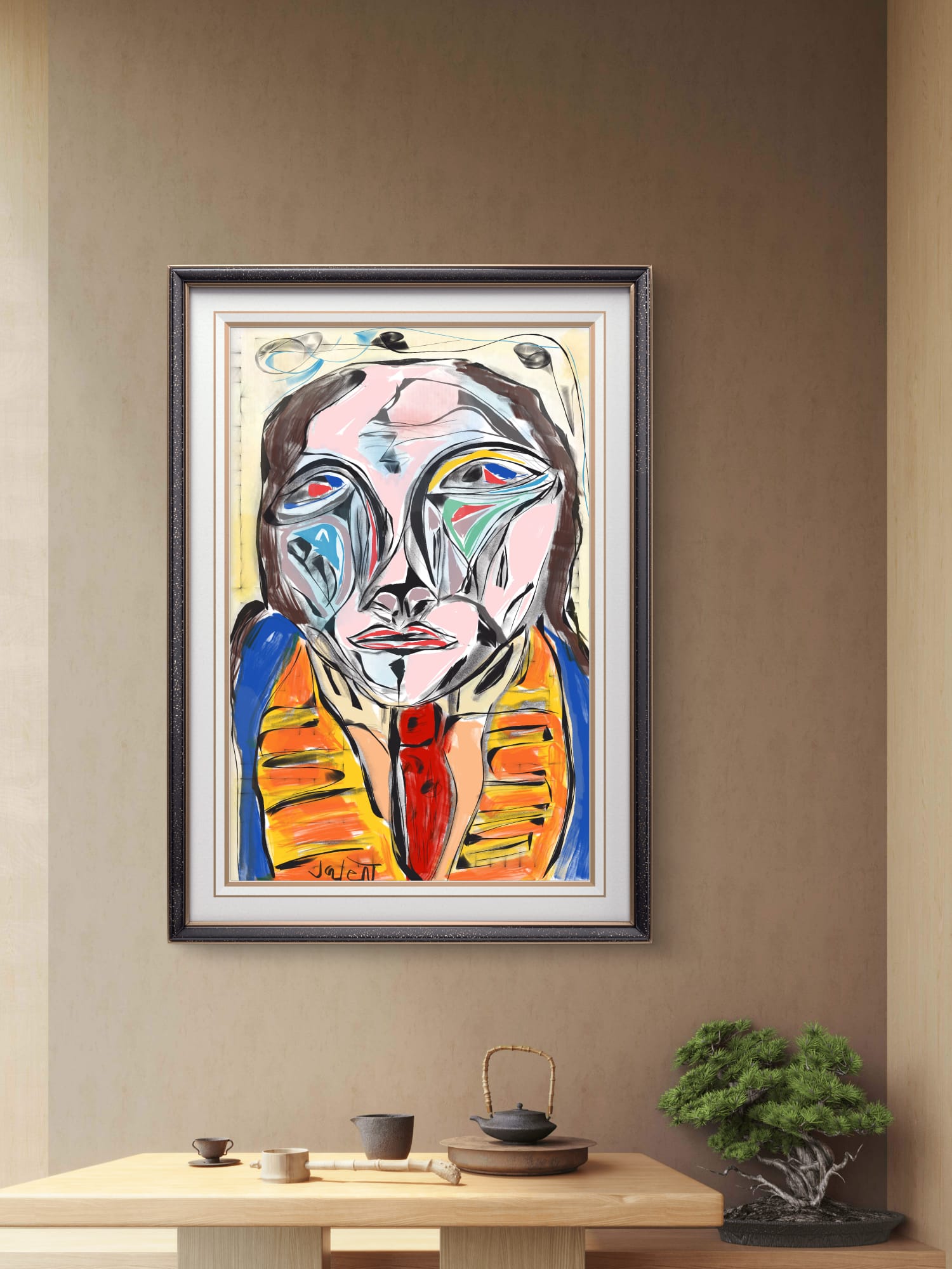 20 Bobaa Three Pens and a Red Tie PNG Prints