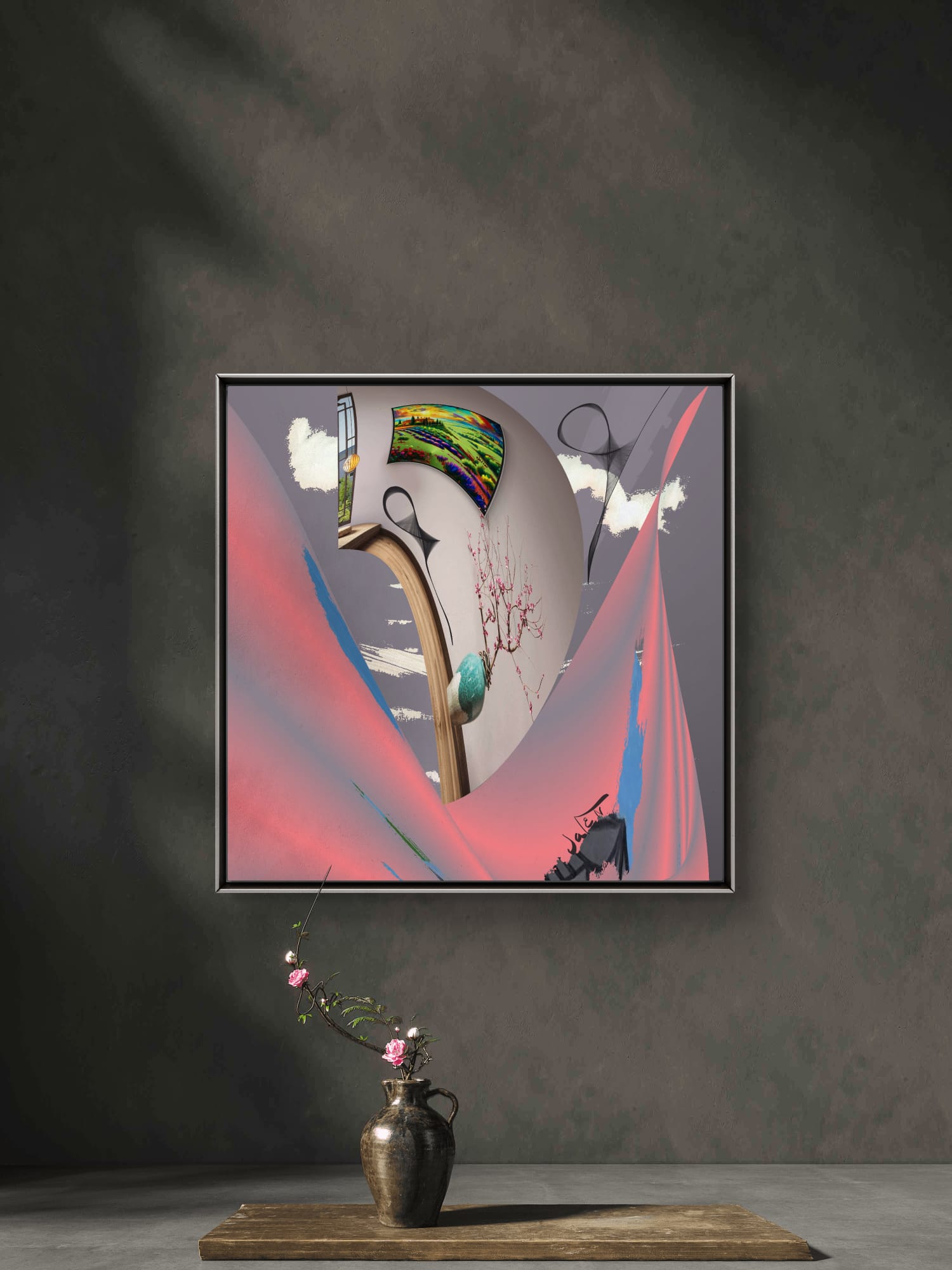 20 The Memory Room Hums in Ribbon light